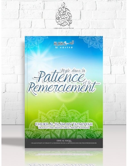 Règle dans la patience et le remerciement