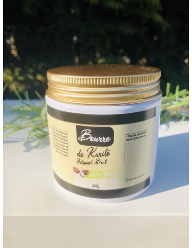 Beurre de karité brut non raffiné et artisanal 250g