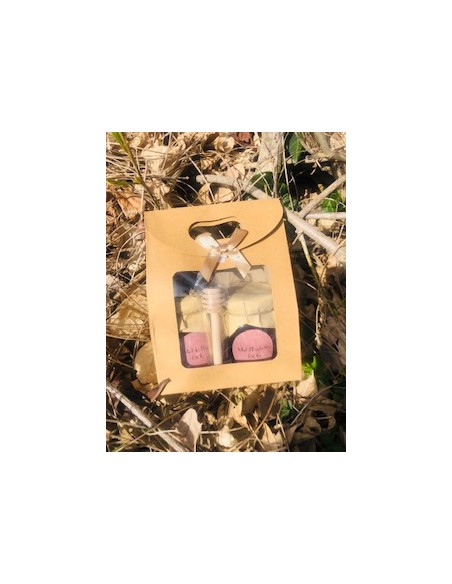 Coffret miel Composé de 2 pots de miel de 150 g chacun