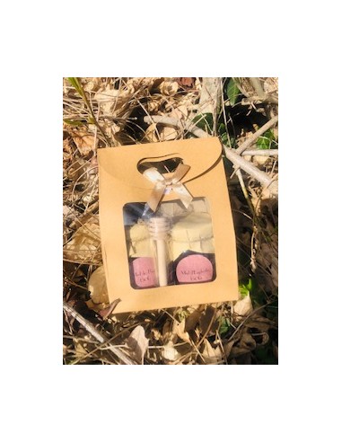 Coffret miel Composé de 2 pots de miel de 150 g chacun