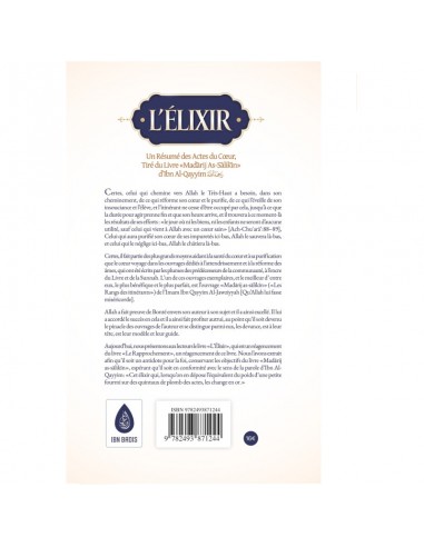 L'élixir: Un Résumé Des Actes Du Cœur, Tiré Du Livre Madarij As-Salikin D'Ibn Al-Qayyim — vue 2