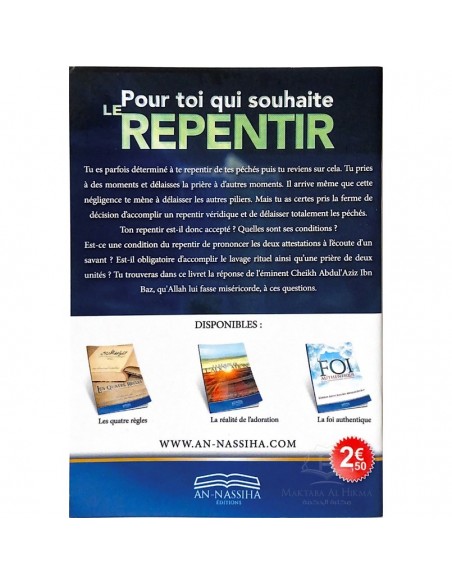 Pour toi qui souhaite le repentir
