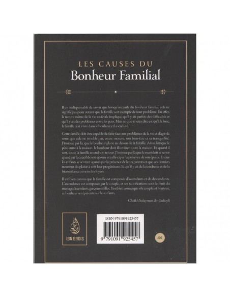 Les Causes du Bonheur Familial, de Sulayman Ar-Ruhayli