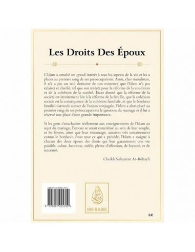 Les droits des époux, de Sulayman...