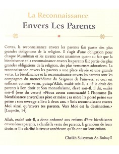 la reconnaissance envers les parents  Cheikh Sulayman - Ibn Badis 2