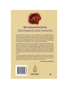 20 Recommandations des parents aux enfants-Ibn Badis 2