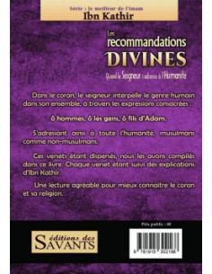Les recommandations divines - Ibn Kathir - édition des Savants 2