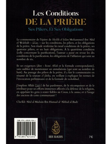 Les Conditions de la Prière, ses...