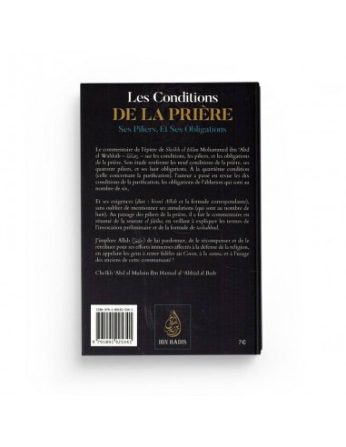 Les conditions de la prière, ses piliers et ses obligations - Cheikh Mohammed Ibn 'Abdel-Wahhâb