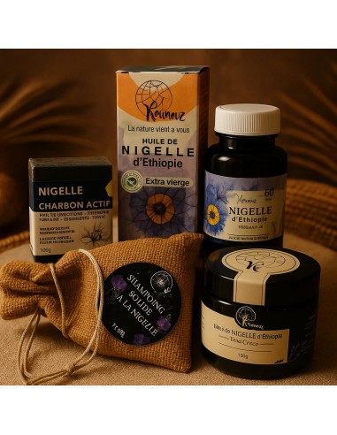 Coffret nigelle d’Éthiopie – soin naturel complet