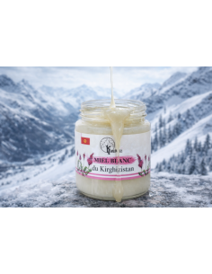 Miel blanc du Kirghizistan 250 g – crémeux et rare
