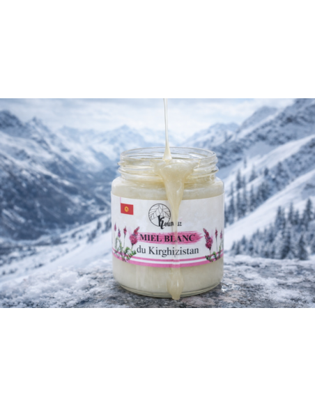 Miel blanc du Kirghizistan 250 g – crémeux et rare
