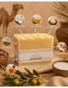 Savon au lait de chamelle & miel– saponifié à froid 2