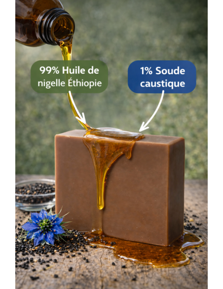 Savon à l’huile de nigelle d’Éthiopie 100 g – riche en nigelle